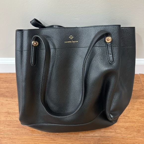 Nanette Lepore Classic Black Tote - Picture 1 of 1